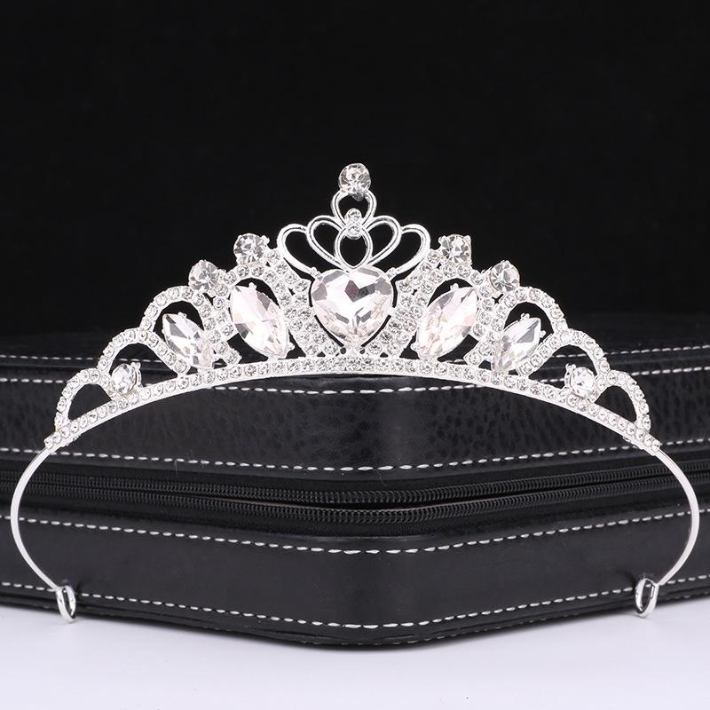 

Children s Princess Crown Hair Accessories Alloy Rhinestone Love Crown Girls Birthday Headwear