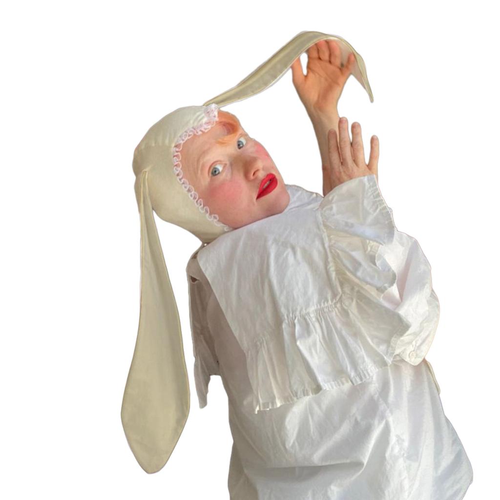 Rolig Kaninhatt Nyårsfest Dekorationer Festliga Scenshower Långöra Söta Roliga Hattar Huvudbonad