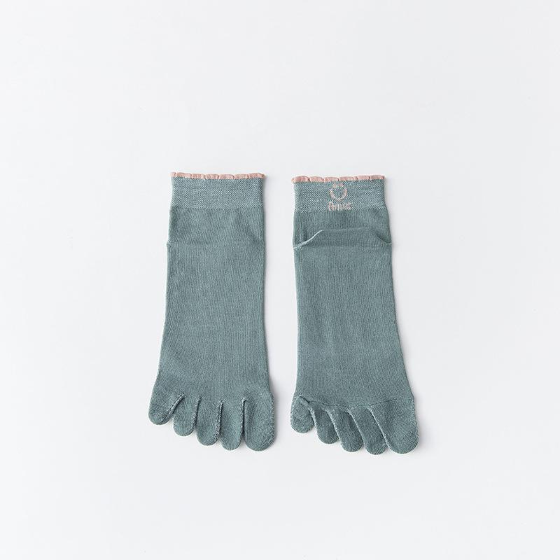 

Шкарпетки з п ятьма пальцями, Літні Тонкі Жіночі Короткі Бавовняні Шкарпетки, Антизапахові, Антиатлетичні, Вологовідвідні Шкарпетки до середини ікри для всіх сезонів 1 pair