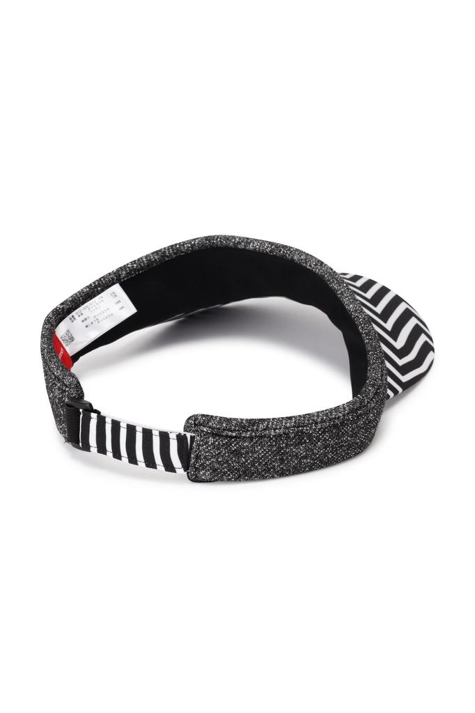 Golf Sun Visor Zebra Sweat Absorbent Quick Drying FR [New Balance] Women's (3D Pattern/COOLMAX Slip) / 012-3287512 010_Black