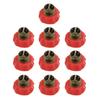 10pcs Remembrance Day Poppy Brooch Resin Flower Lapel Pin Memorial Day Badges Apparel Breastpin for Women Accessory
