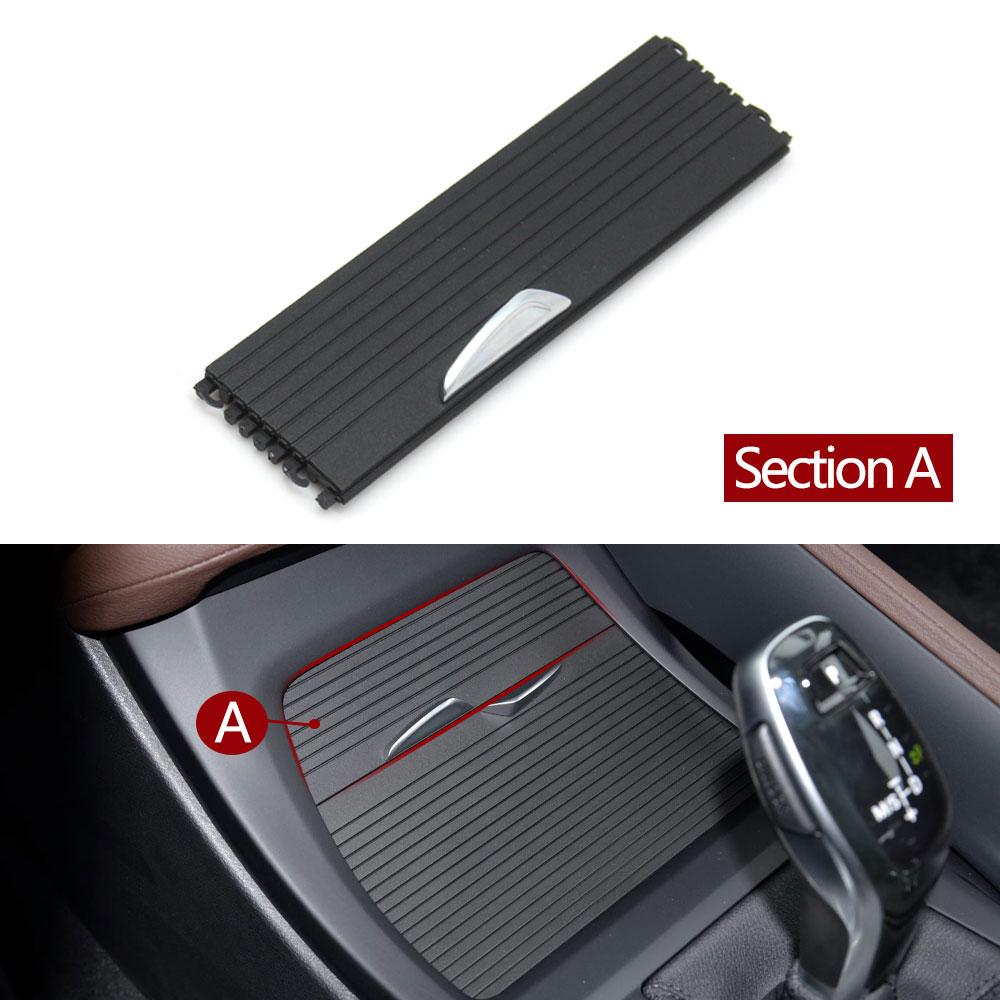 Car Center Console Armrest Box Drink Water Cup Holder Cover Rolling Curtain For BMW X1 X2 F48 F49 F39 2016- 51169299529