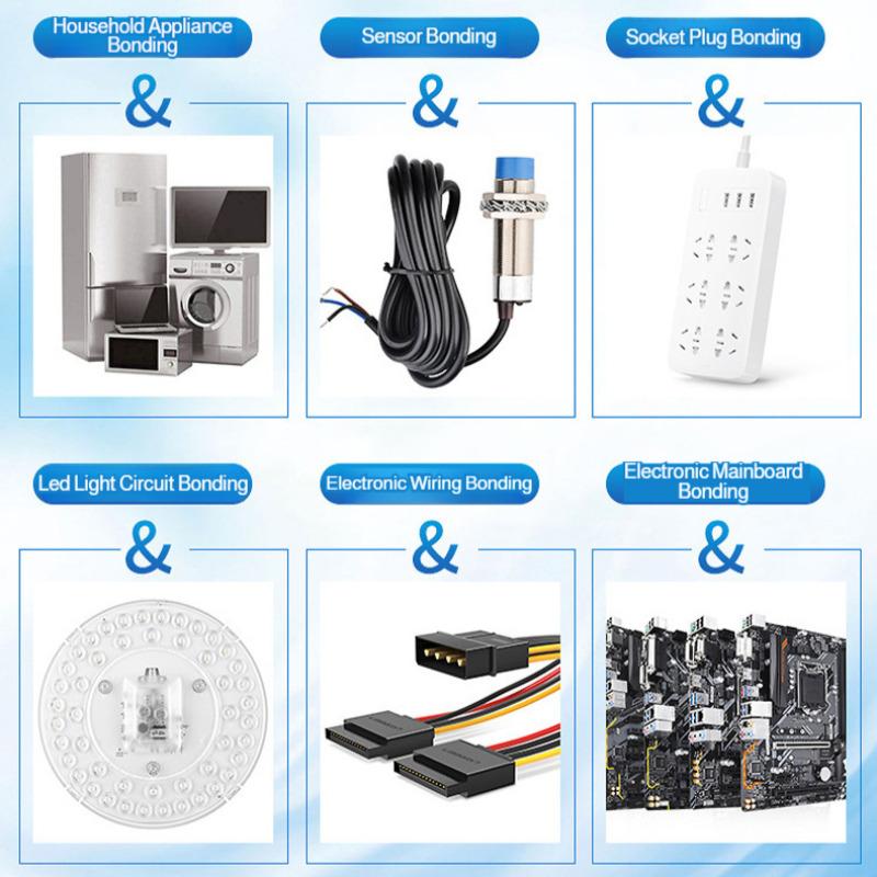 À prova d'água e à prova de umidade Selante de borracha de silicone Fixação de ligação de fios Lâmpadas LED Boa vedação