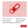 Portachiavi a Fibbia a Molla a Forma di U in Metallo Colorato per Artigianato Fai-da-Te e Accessori per Bambole