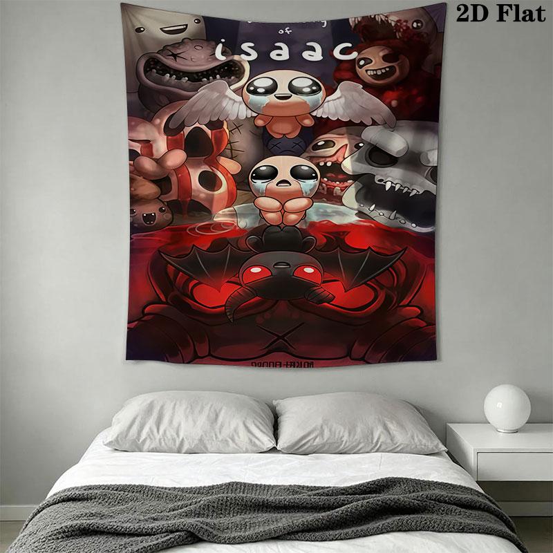 Dark Indie Game Wall Hanging Printed Fabric Blanket Decorative Tapestries for Bedroom Living Room Home Decor