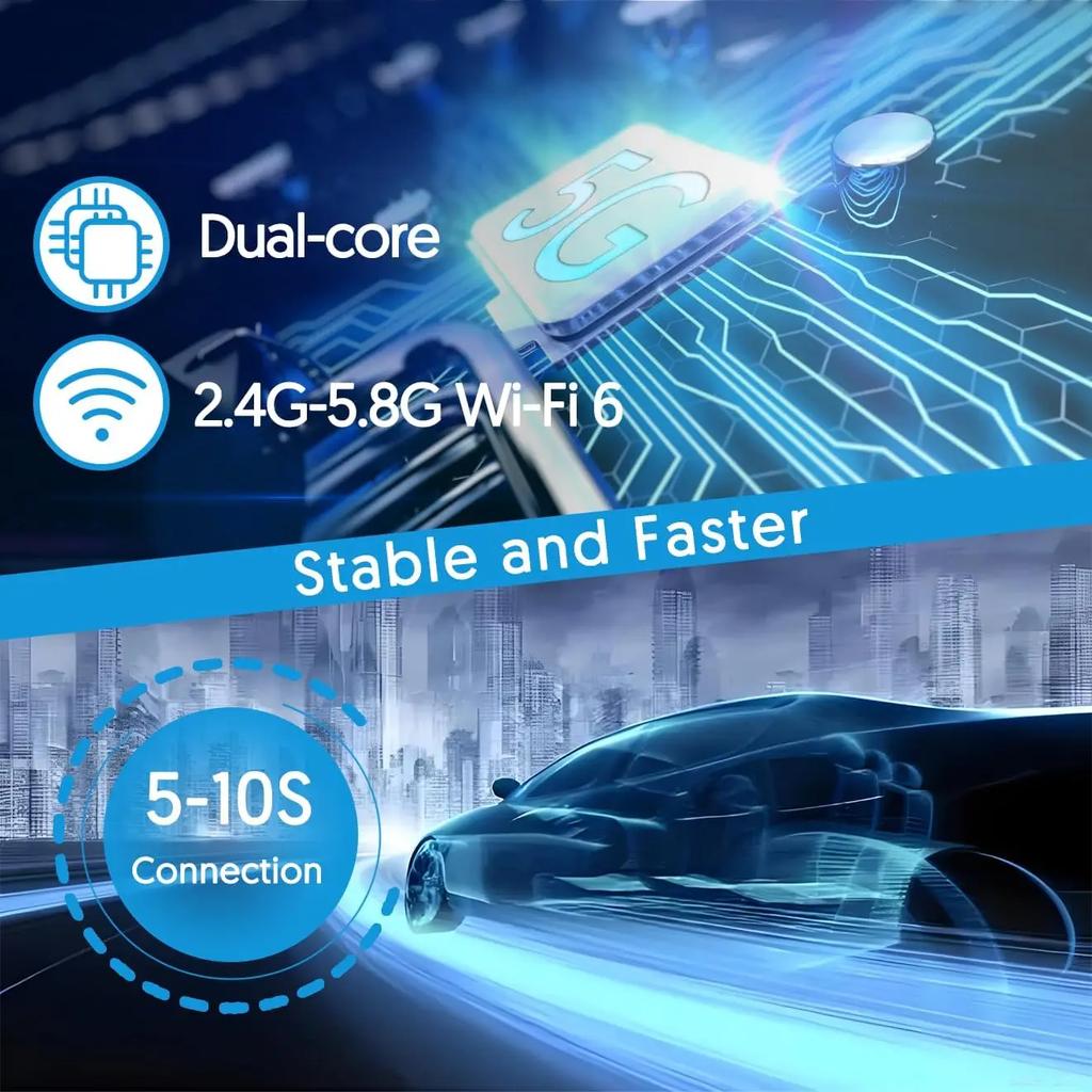 2in1 AI Smart Box Car Intelligent Systems Wireless CarPlay Dongle Wireless Android Auto Adapter For Android IOS Mini CarPlay