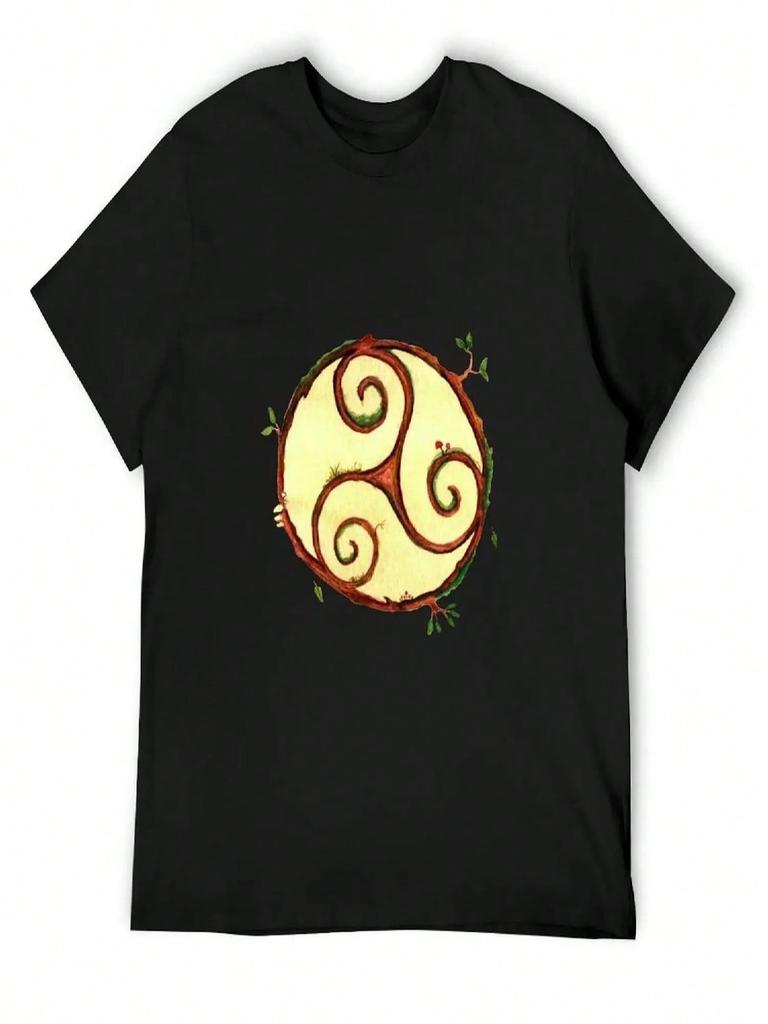 Celtic Triskele T-Shirt Clothes T-Shirts Man Graphics Anime Clothes unisexs Graphic T-Shirts