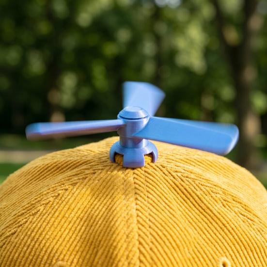 Hat Lightweight Button Spinner Party Hat Propeller Clip Detachable Dragonfly Baseball Cap