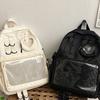 Netz Transparent Rucksack Große Kapazität Schultasche Mode Studenten Rucksack Geschenke
