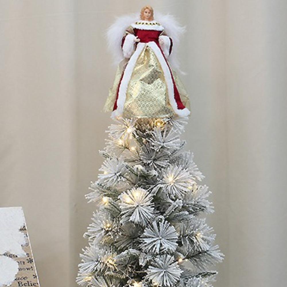 Lalka Anioł Festiwalowy Gwiazda na Wierzchołek Drzewka Delikatny Aniołek na Wierzchołek Świąteczny Gwiazda na Wierzchołek Choinki Święto