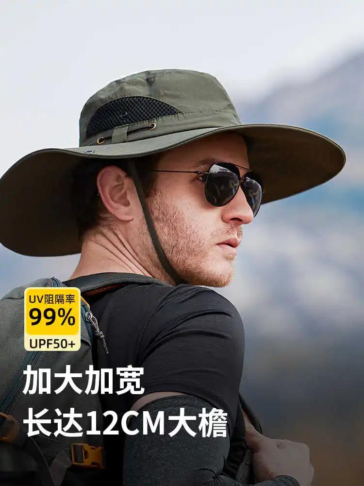 Oversize Panama Hat For Women & Men - Summer Beach Sun Protection Bucket Hat, Uv400 Upf50+ Wide Brim Unisex Outdoor