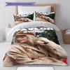 Famous Singer  Pattern Bedding Quilt Set Quilt Cover Pillowcase Home Decoration Birthday Gift (1 * Duvet Cover + 2 * Pillowcase, Without Core)