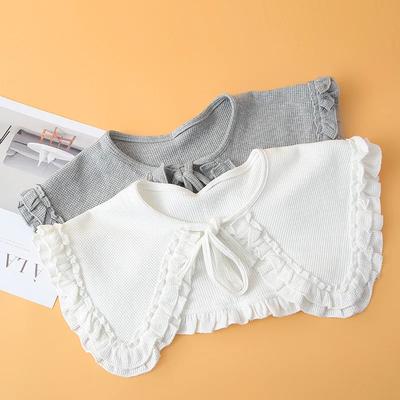 Colletti Finti a Larga Revers Coreani Sciarpe Coprispalle Collo Staccabile per Donna Camicia con Finto Collo Finto Collo Vintage
