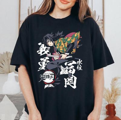 Tomioka Giyu Anime Μπλούζα Demon Slayer Μπλούζα Slayer Anime Μπλούζα Anime Γραφικό