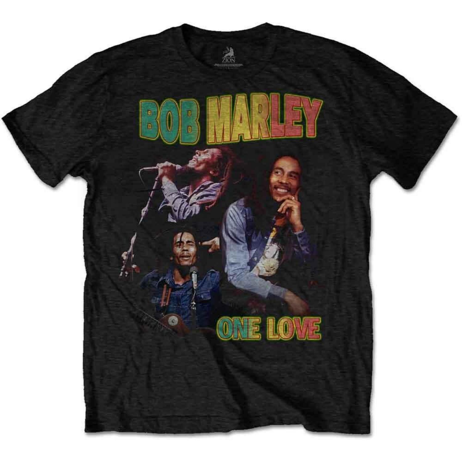 Bob Marley One Love Homage T-Shirt Black New Unisex T-Shirt S чёрный