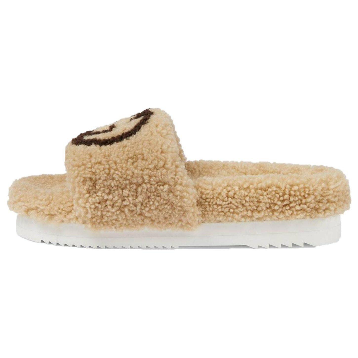 Gucci Wmns Slide `Interlocking G Merino