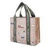 [Kusuguru Japan] Chic Boa Square Tote Bag, Women's, Mocha