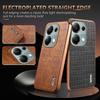 For Xiaomi Redmi Note 13 Pro 4G/Poco M6 Pro 4G Case Shockproof PU+TPU Electroplated Phone Cover
