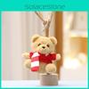 Plush Cute Soft Scarf Bear Stuffed Toy Keychain Adorable Gift Kid And Collect