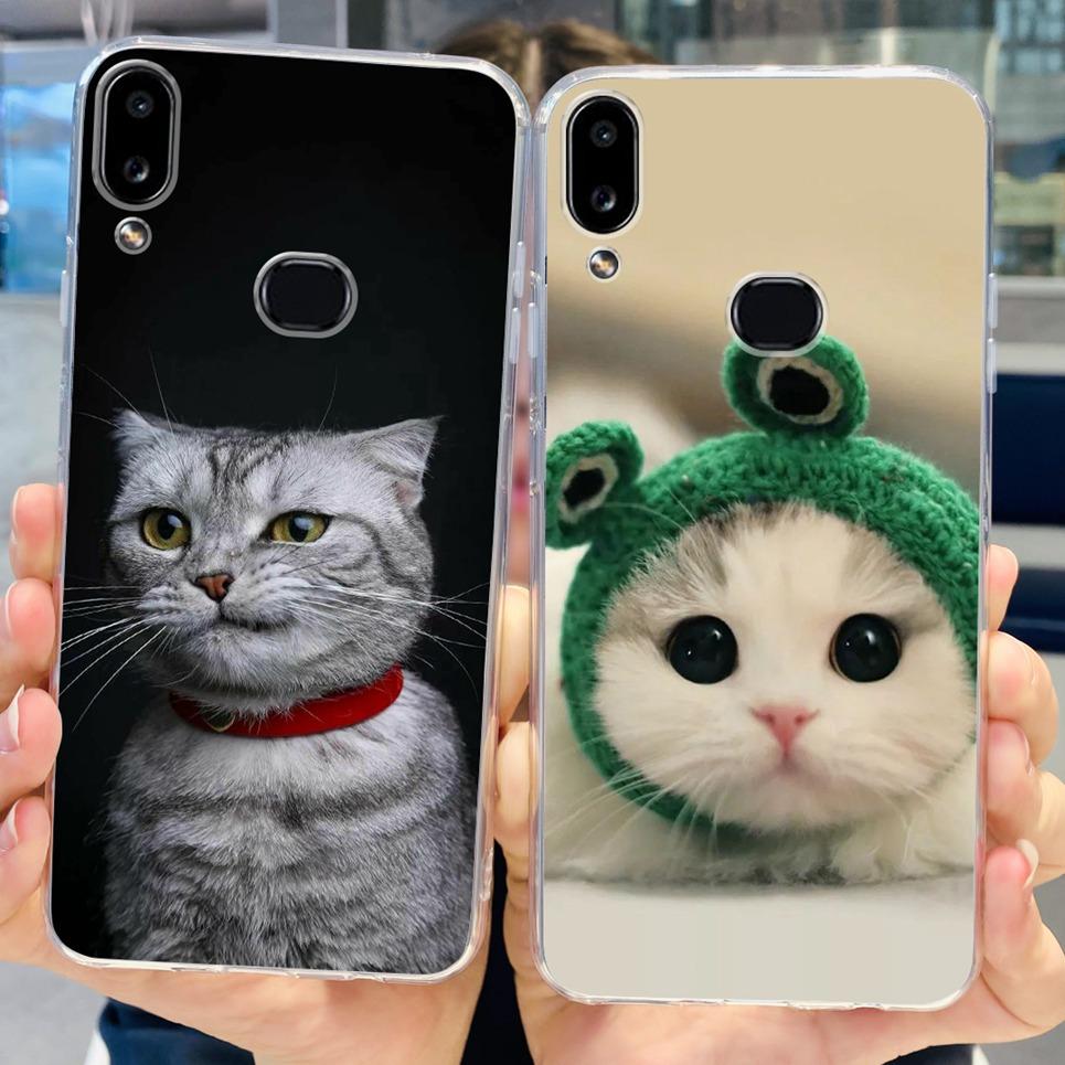 For Samsung Galaxy A10s SM-A107F Case Cute Dinosaur Astronaut Clear Silicon Soft Cover For Samsung A10s A 10 S A10 Phone Case