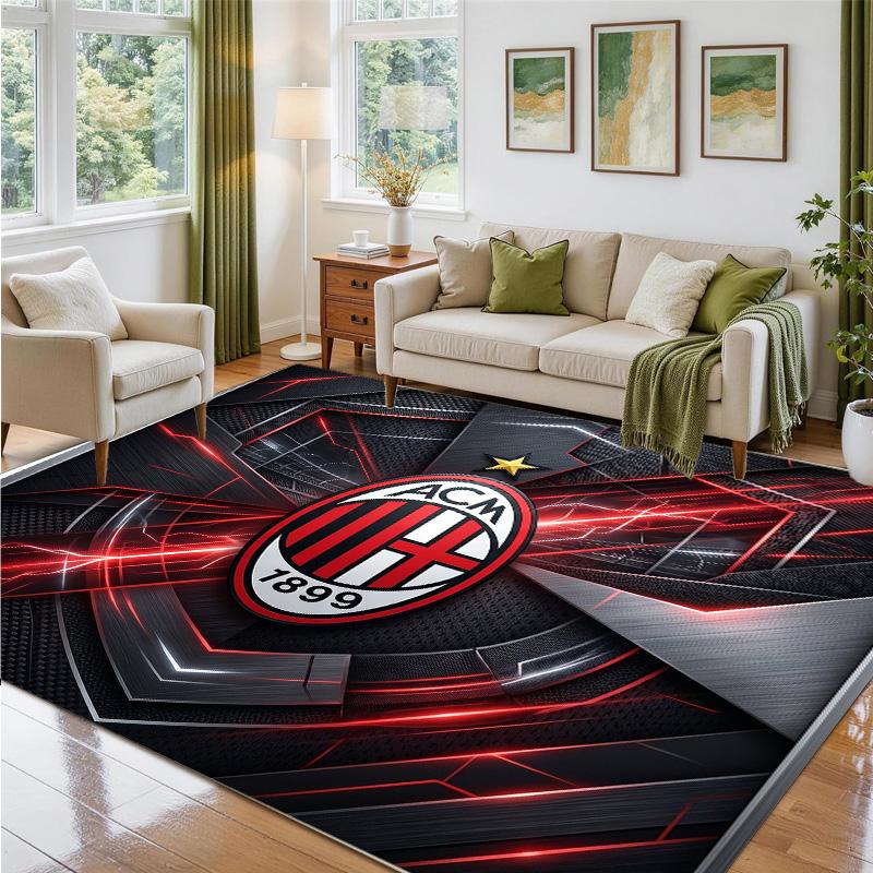 AC Milan Design Crystal Velvet Rug Soft Decorative Mat for Bedroom Entrance