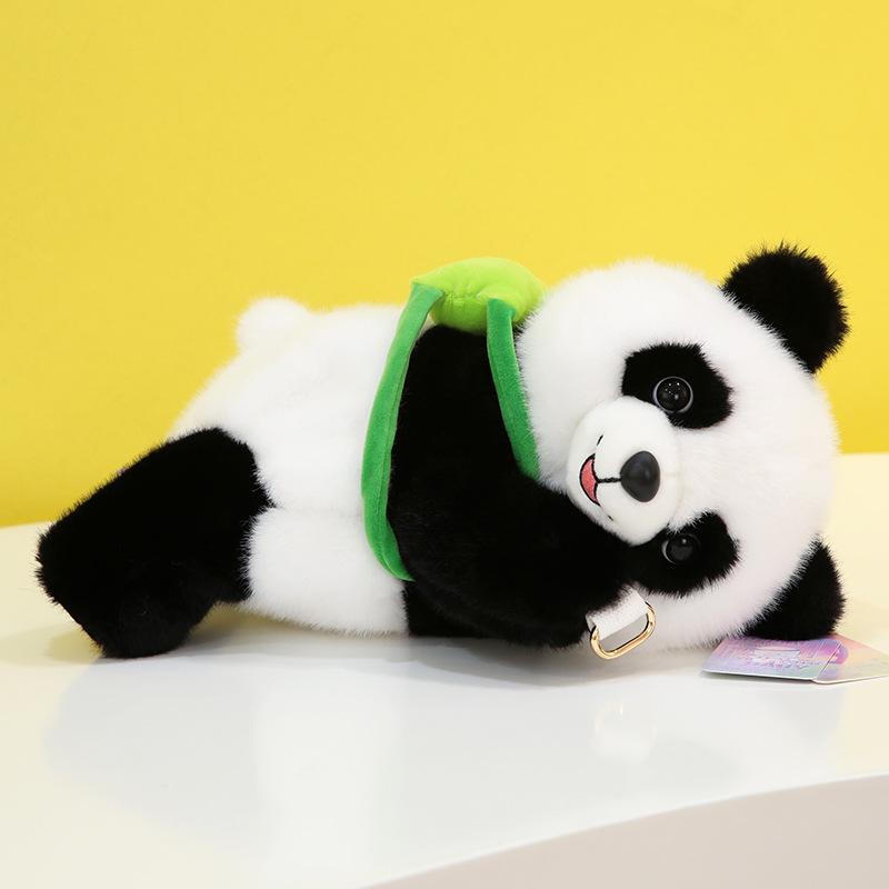 

Кукла Енот Рюкзак Панда Плюшевая Игрушка Креативный Подарок Милый Дизайн Мягкий Удобный Panda