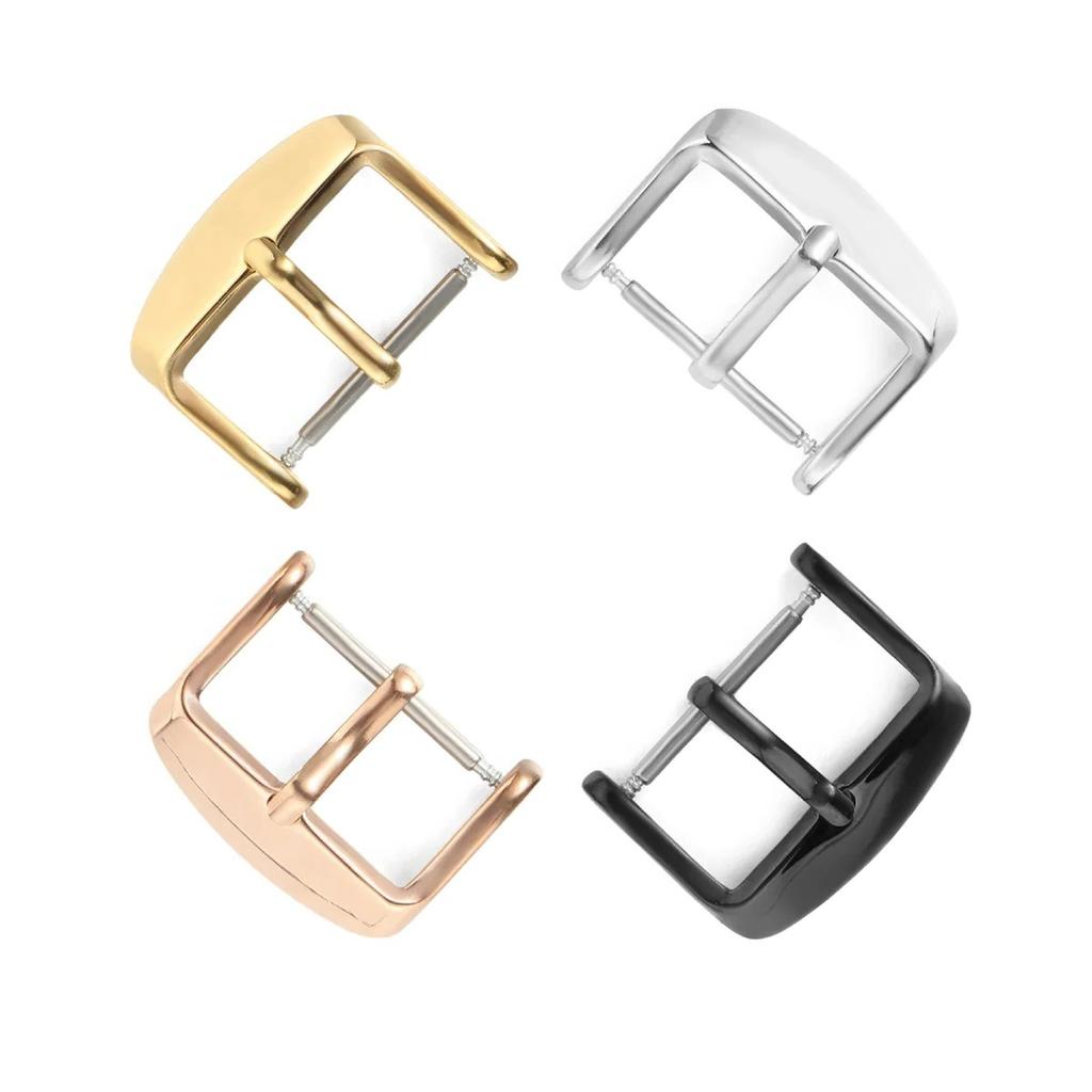 10/12/14/16/18mm Watchbands Buckle Stainless Steel Pin Clasp Watch Accessories Leather Band Strap Watch Buckle