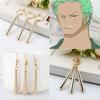 Anime One Piece Sauron Zoro Orecchini da Uomo Gocciolanti Clip Finta Magnete Acciaio Inossidabile Acciaio Inox Clip per Orecchio a Clip Pendente Senza Foro Regalo