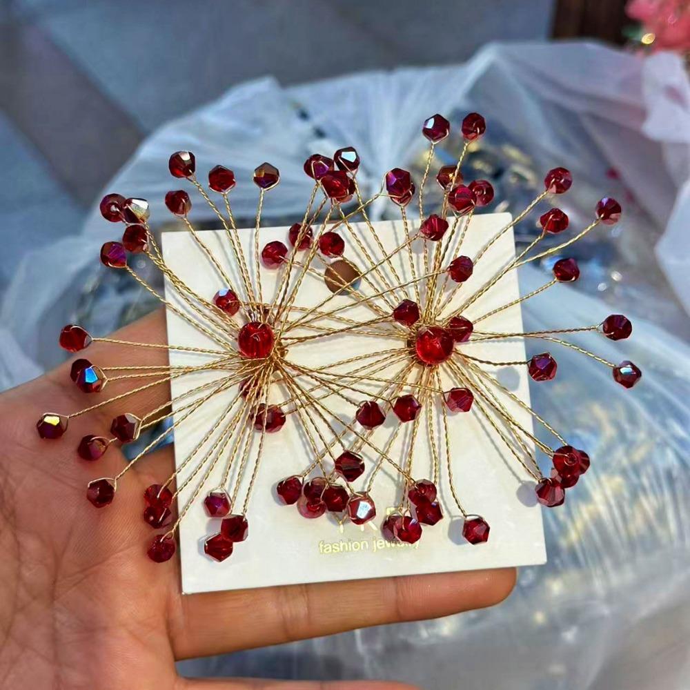 Sparkling Snowflake Earrings Women's Accessories Beaded Crystal Earrings Formal Events