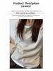 Korean Retro Henley Collar Stripe Long Sleeve Two-Piece Look Top for Women - Early Autumn Loose Fit