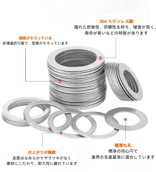 20 Stück Edelstahl dünne Abstandshalter Farbe M9 M10 M11 M12
