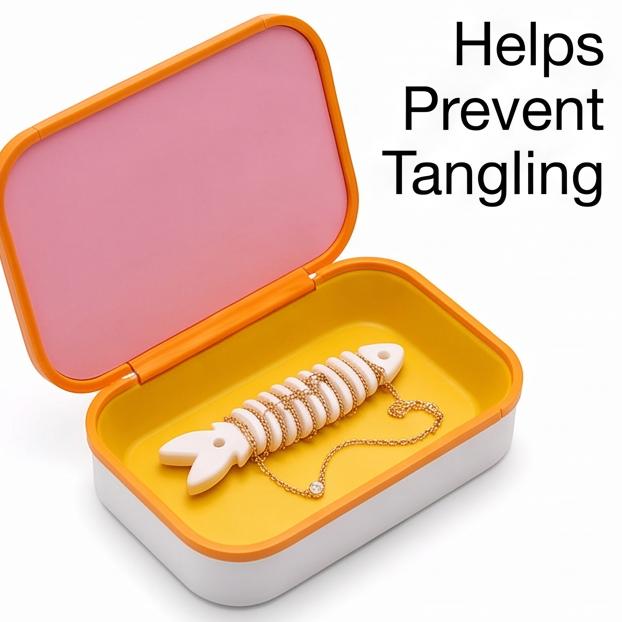 Sardines Fun Storage Box Yellow + Pink