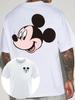 25-26 Summer Disney Authorized Brand Mickey Unisex Retro Comfortable Fashion Cotton T-Shirt Casual Cotton Short Sleeve Trend Top