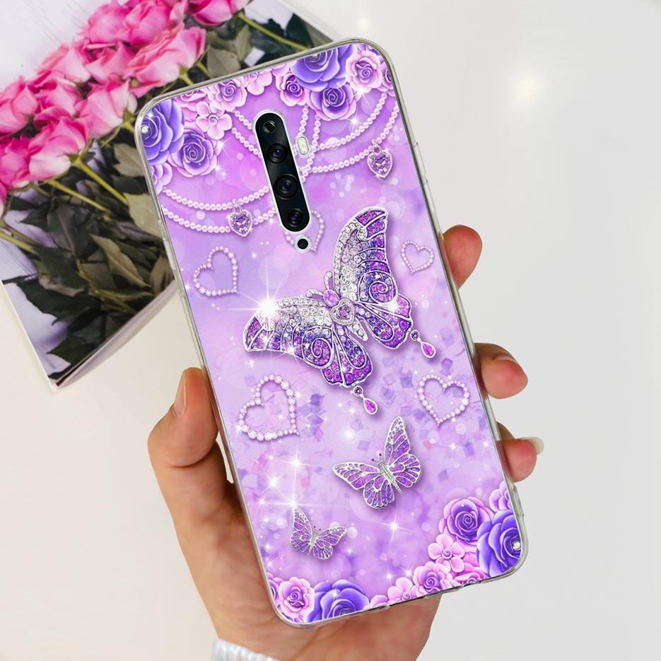 For Oppo Reno 2 2F 2Z Case Luxury Painted Cover Clear Silicone Phone Case For Oppo Reno2 F Reno 2Z Reno2 Reno2F Reno2Z Soft Bags