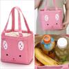 Picnic Cooler Lunch Box - Functional Drawstring Portable Insulated Canvas Lunch Bag, Thermal Food Bag for Women Kid