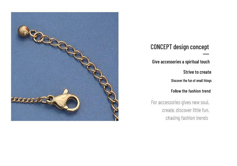 Smiley Face 18K Gold Plated Anklet - Fashionable Titanium Steel Beach Accessory