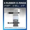 TOPICK 5/8" Trailer Hitch Lock with Extra Long 4-1/2" Span, Stainless Steel Hitch Lock Pin, 2" & 2.5" & 3" Receiver Lock, Truck Locking Hitch Pin,