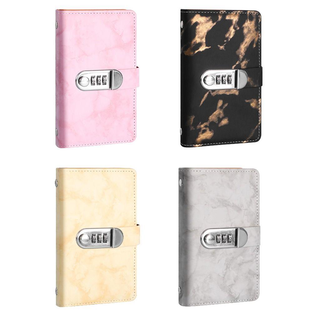 Marble A6 Savings Binder with Password Lock Cash Saving Book New Budget Planner  Budget Planning