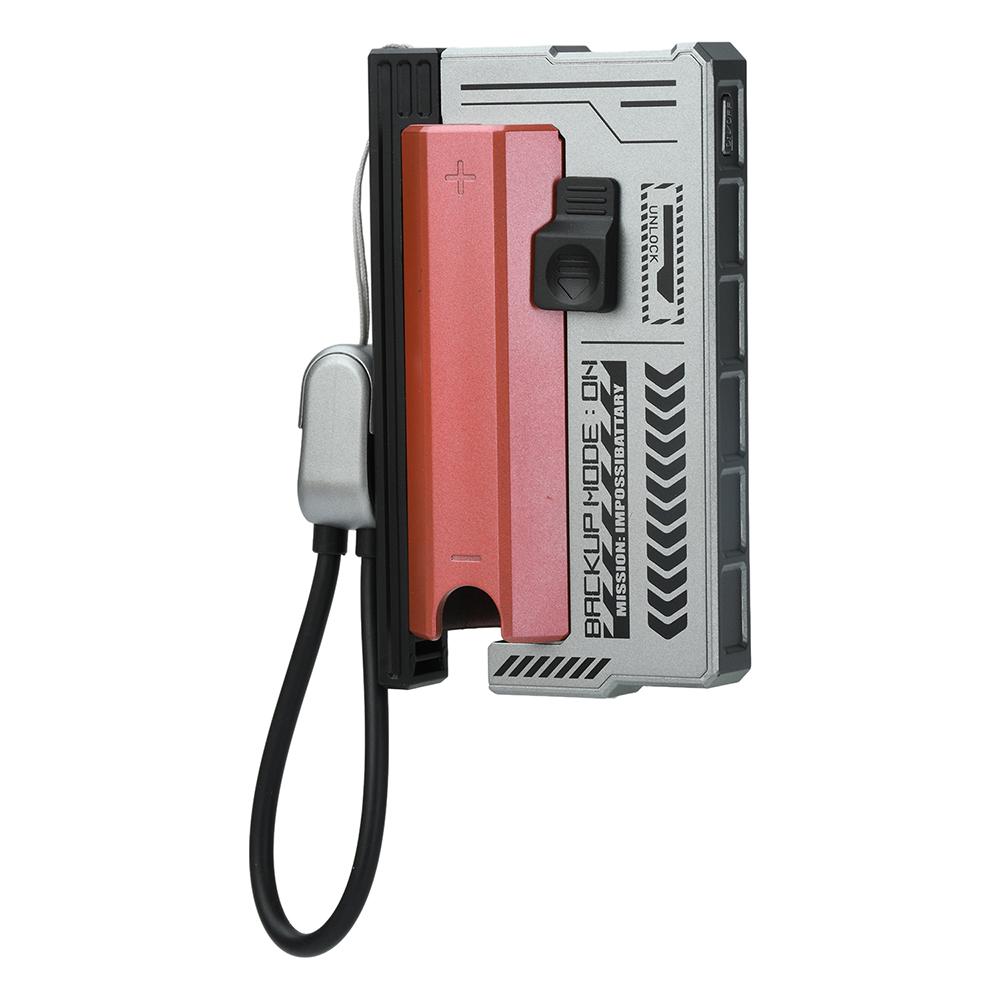 

22.5W 1*21700 DIY Power Bank Case Free-welding Fast Charging Built-in Detachable Type-C Cable Power Bank DIY Battery Box червоний
