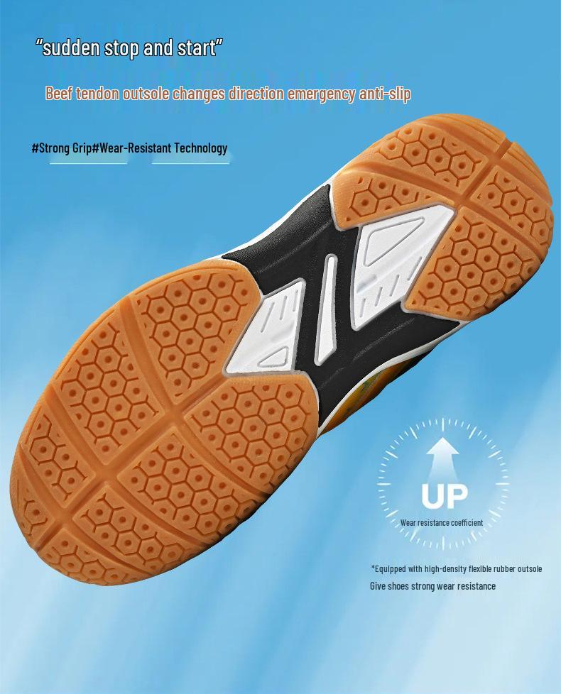 Kids' Lightweight Non-Slip Breathable Badminton & Tennis Training Shoes