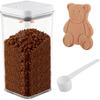 Brown Sugar Container 2Qt/2200ml, Moisture-Proof Kitchen & Pantry Brown Sugar Keeper Container Airtight Saver Storage for Flour, Baking Supplies,