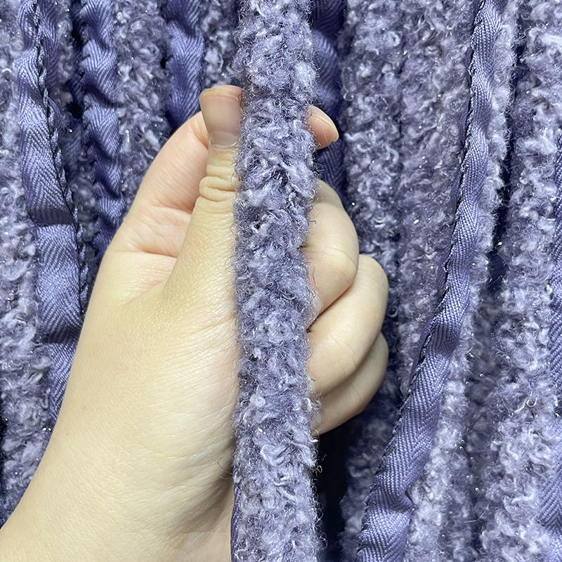 1 מטר עבודות יד לתחפושות עשה זאת בעצמך קישוט צמר טלה מלאכותי אביזרי ביגוד קישוט משי מבריק