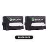 AAFO1 Car Styling Tissue Bag Armrest Box Paper Towel Interior Organizer Accessories For Skoda Kamiq Karoq Octavia 2 3 Rapid Scala Kami