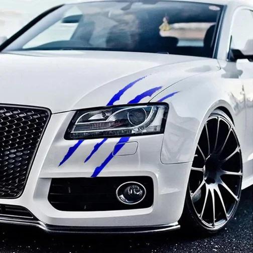 1/2PCS Auto Car Sticker Reflective Monster Claw Scratch Stripe Marks Headlight Decal Car Stickers Car Accessories Car-styling