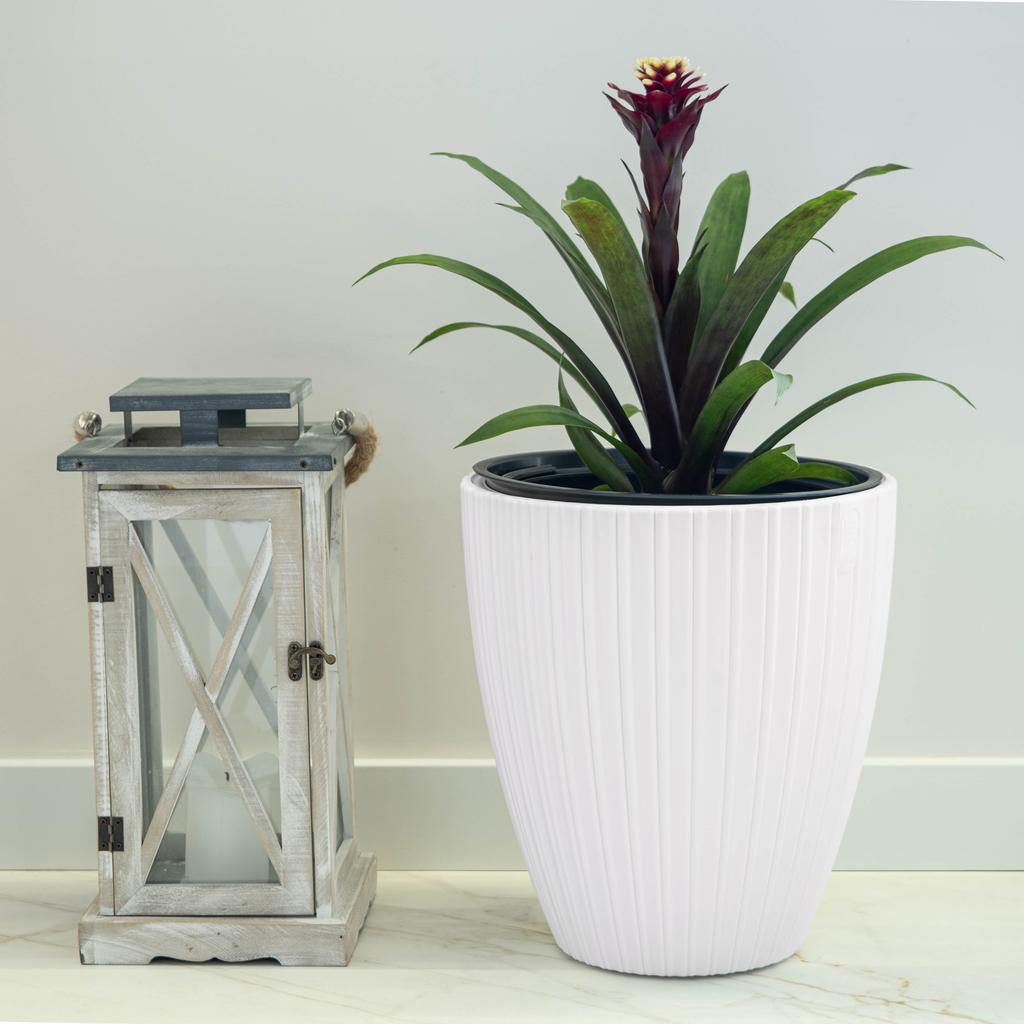 KADAX Flower Pot Planter 30cm Cover with Insert Flower Stand Plastic