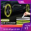Hot 2025 New Car-Wheel Reflective-Stickers Night Fluorescent Tire Warning-Stickers For Volkswagen Polo Passat B5 B6 B7 T4 T5 Gol