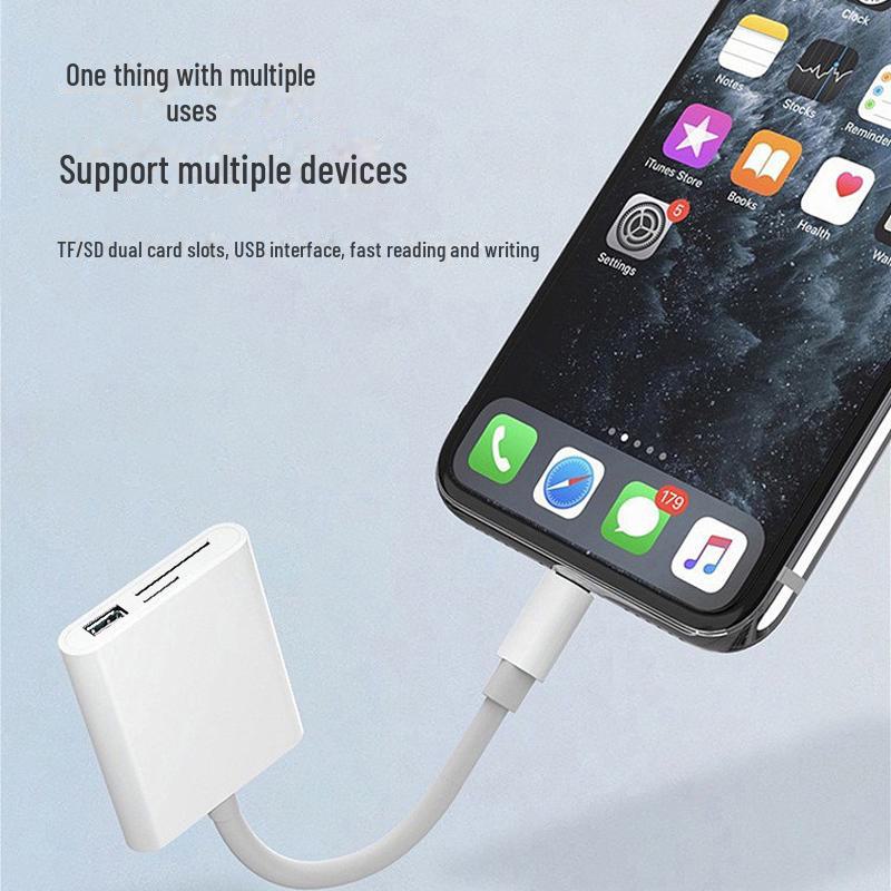 Type-C High-Speed 3-in-1 Mobile Card Reader: TF, SD, OTG-Compatible