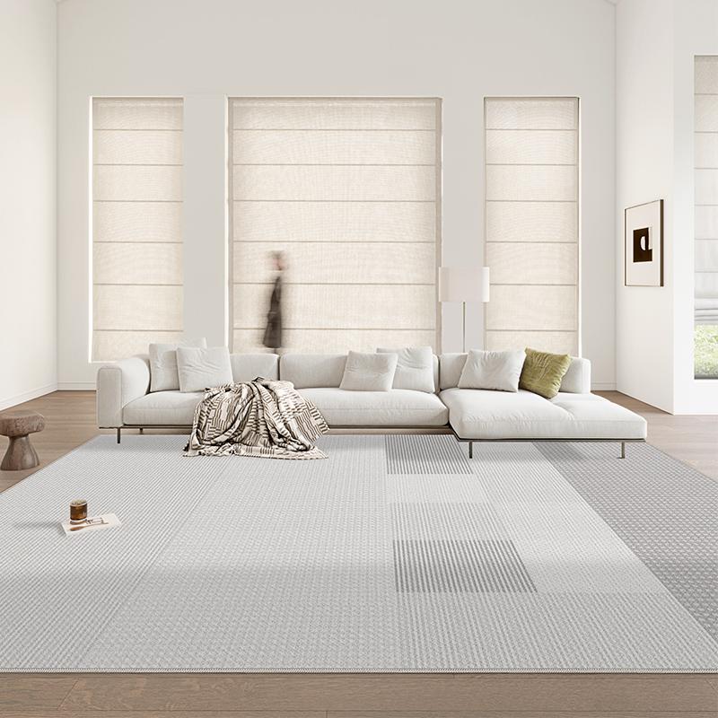 

Multi-Size Neutral Beige Gray Tones Area Rug for Living Room Office, Anti-Slip Low-Pile Easy to Clean Home Mat 40CMX60CM