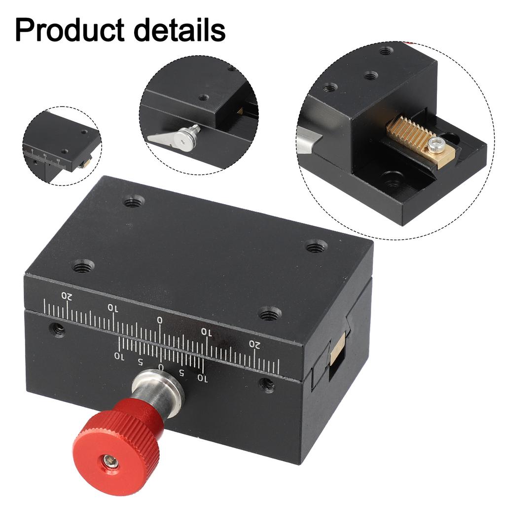 Aluminum Alloy Slide Displacement Stage Manual Precision Stage Brass Sliding Structure Compact Size 60*38*28mm