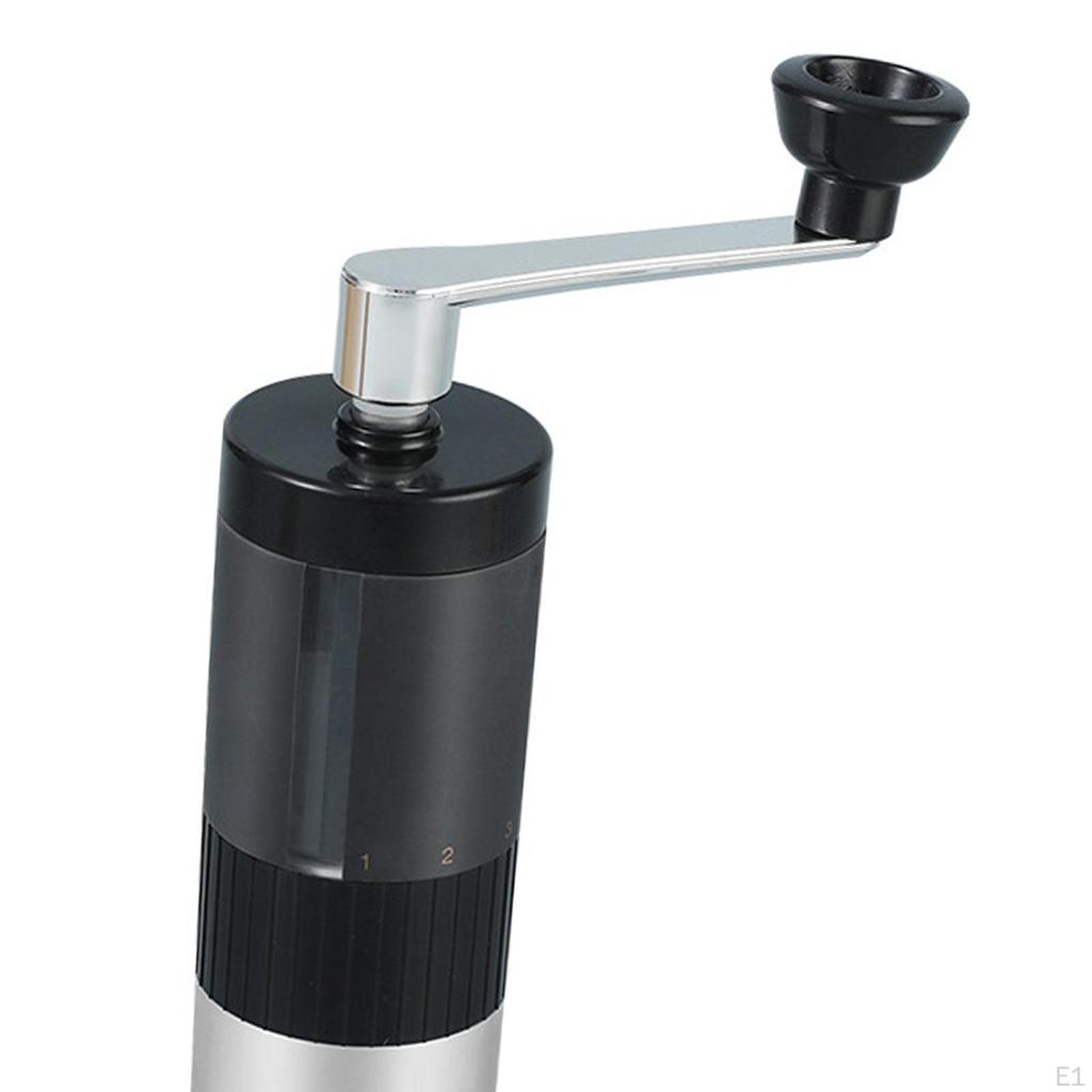 Manual Coffee Grinder Hand Crank Bean for Travel Black